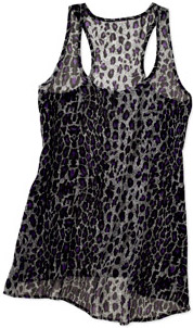 Miley Cyrus and Max Azria leopard print tank