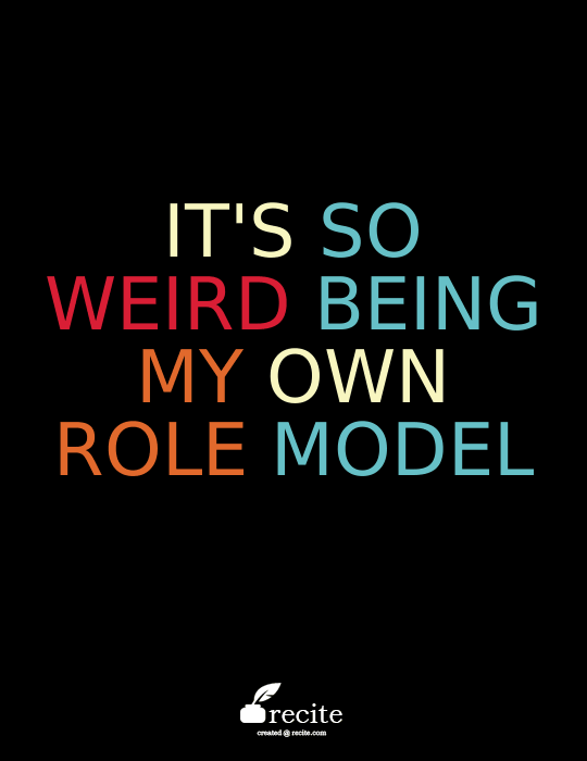Mindy Lahiri quote from The Mindy Project: It's so weird being my own role model