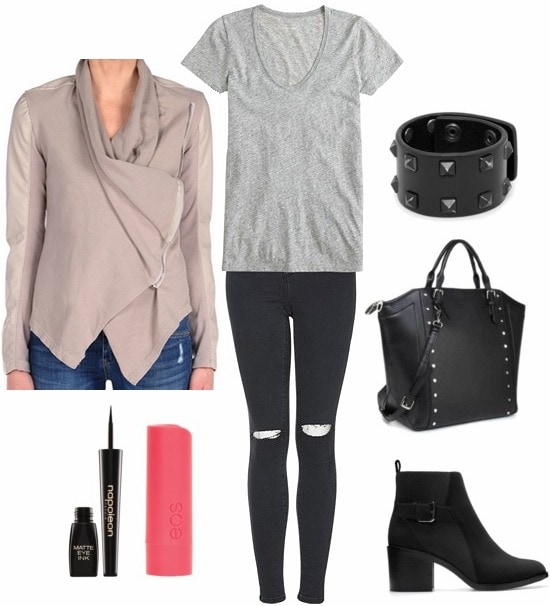Mixed media jacket class outfit