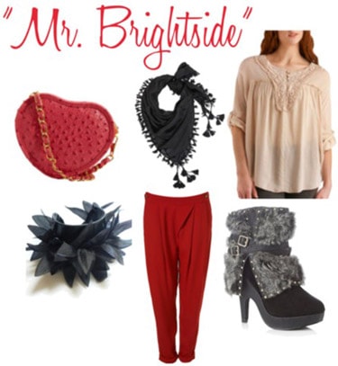 Outfit inspired by The Killers Mr. Brightside