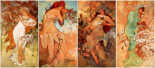 Mucha four seasons header