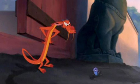 Mushu the dragon from Disney's Mulan