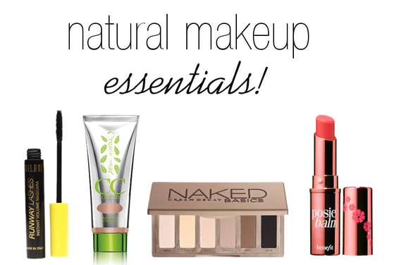 Natural makeup essentials