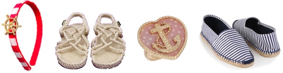 Nautical shoes and nautical accessories