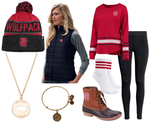 NC State tailgating outfit