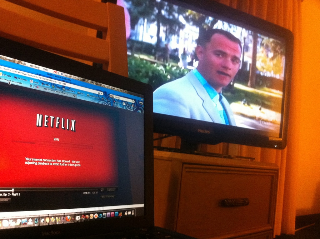 watching netflix on tv