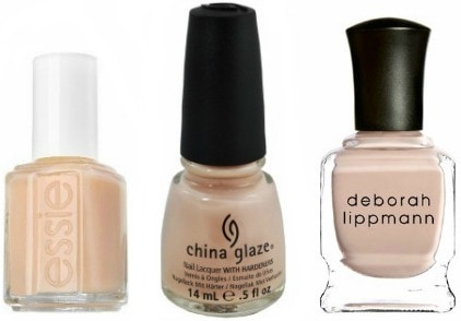 Neutral nail polishes