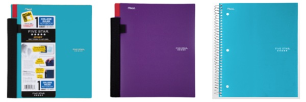 5 Star Multi-Subject Spiral Notebooks