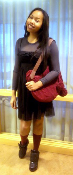 College student fashionista Niani at Mount Holyoke College