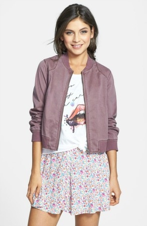 Nordstrom twill bomber jacket