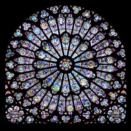 Notre dame cathedral south rose window