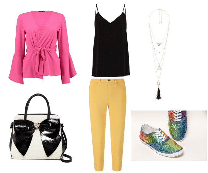 Numbuh 3 and Serena Van Der Woodsen Look with Rainbow Shoes and Pink Blazer