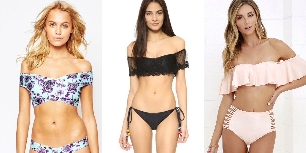 Off-the-shoulder-bikini-top