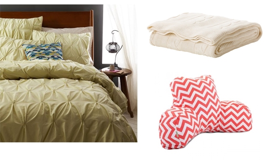 Olive Green, Cream, and Coral home decor