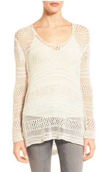 open knit sweater