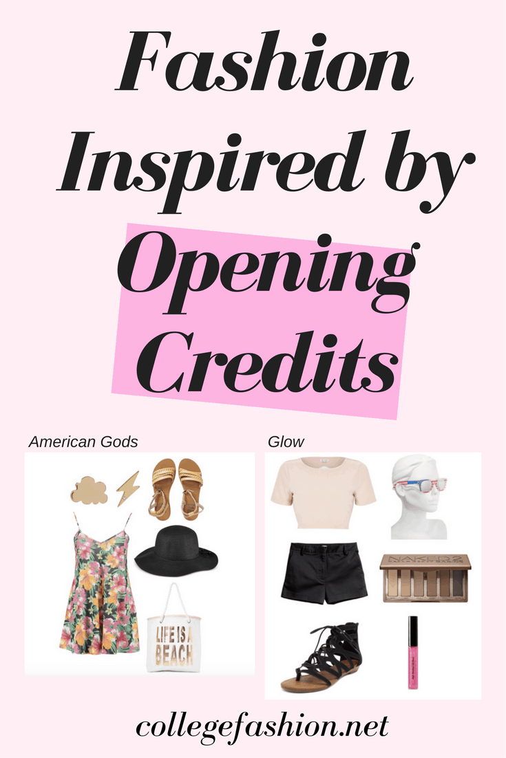 Opening credits fashion: Outfits inspired by the opening sequences from the TV shows Glow, American Gods, and Anne with an E