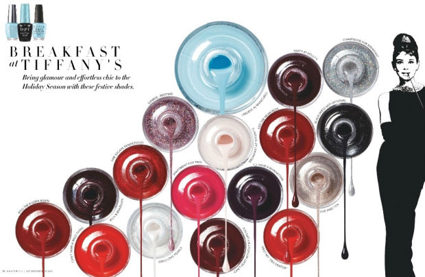 OPI x Breakfast at Tiffany's Nail Polish collection