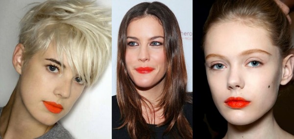 Orange lips trend