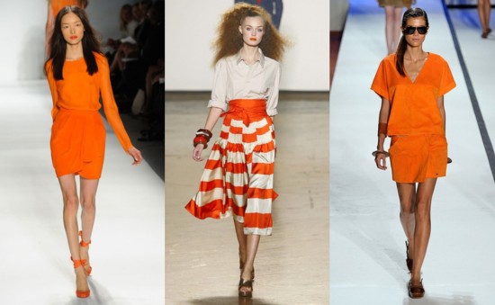 Orange on the runway