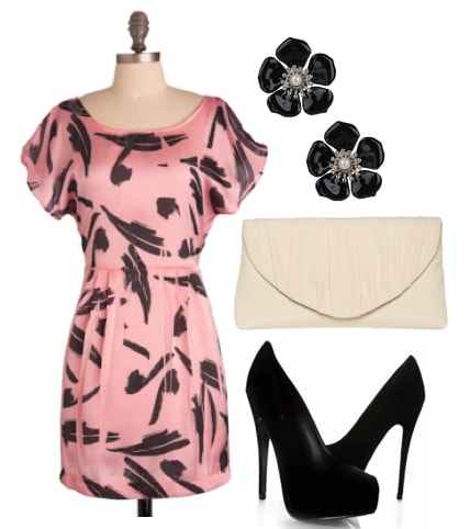 Outfits Under $100 - Edgy Retro for a Wedding