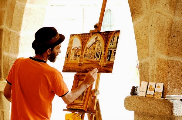 artist at work