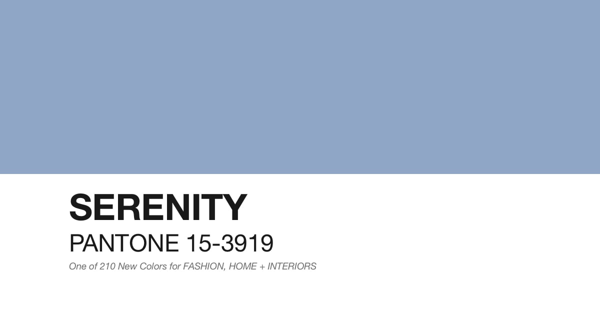 Pantone Serenity