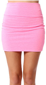 Papaya Simple Pink Mini Skirt