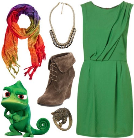 Outfit inspired by Pascal from Disney's Tangled