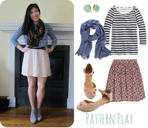 Pattern play - stripe shirt