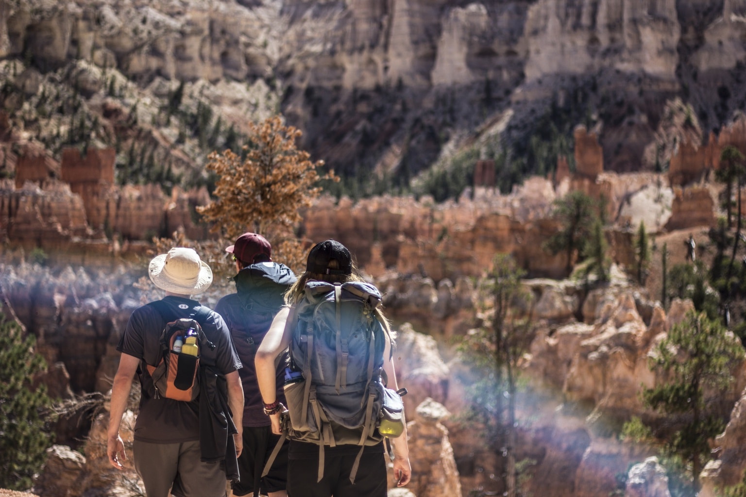 People hiking