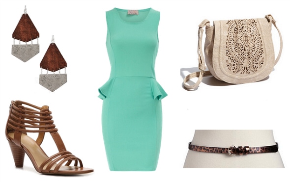peplum dress outfit idea