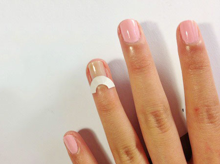 Peter Pan Collar Nail Art Tutorial Step 1