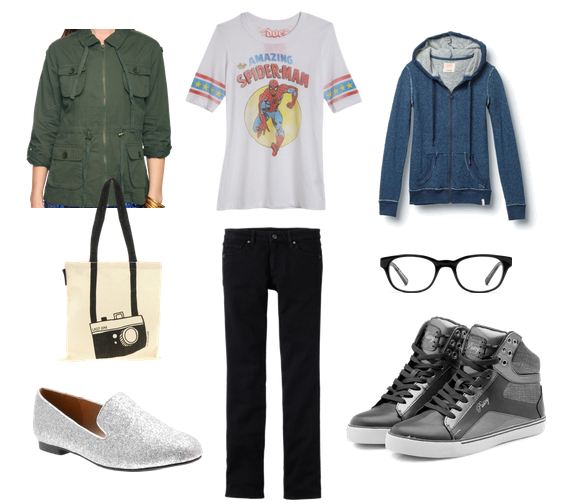 Fashion inspired by Peter Parker from The Amazing Spider-Man