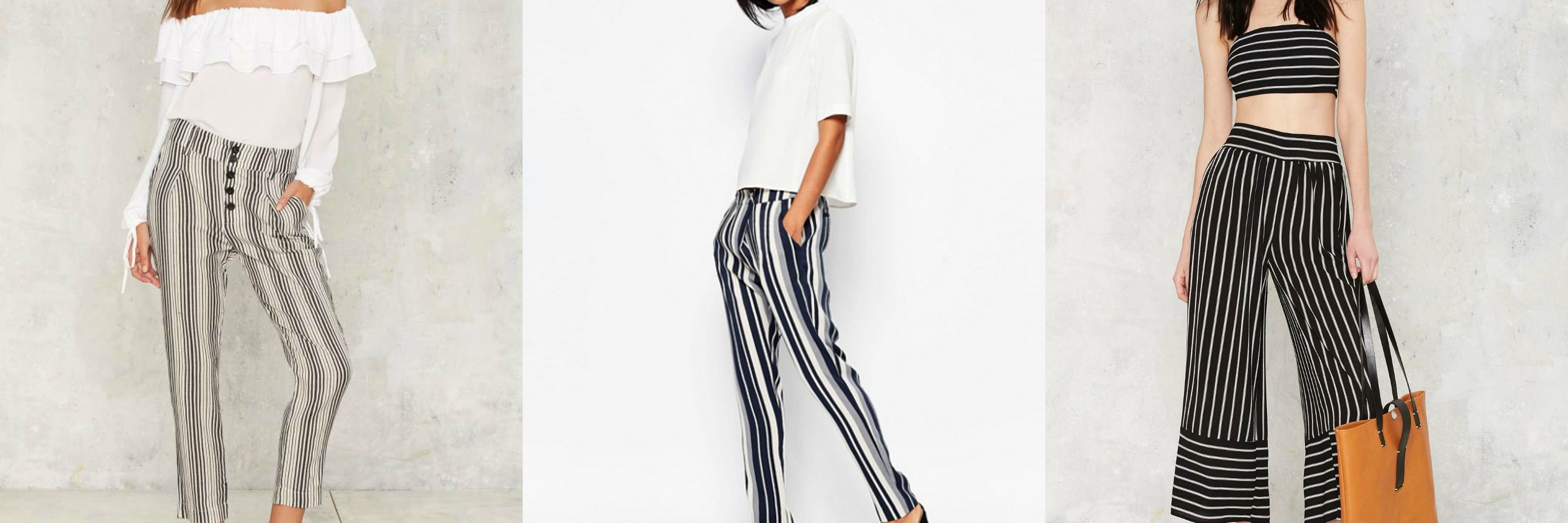 striped pants collage