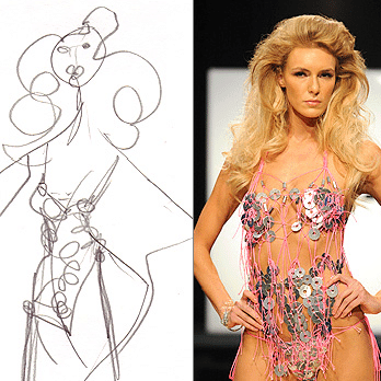 Emilio Sosa's metal bathing suit from Project Runway's hardware store challenge
