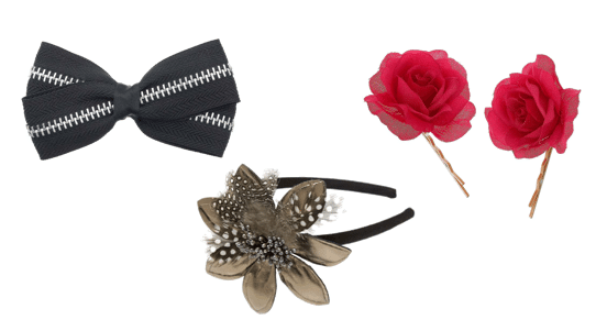 Vintage inspired hair accessories