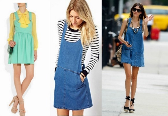 Pinafore dress trend