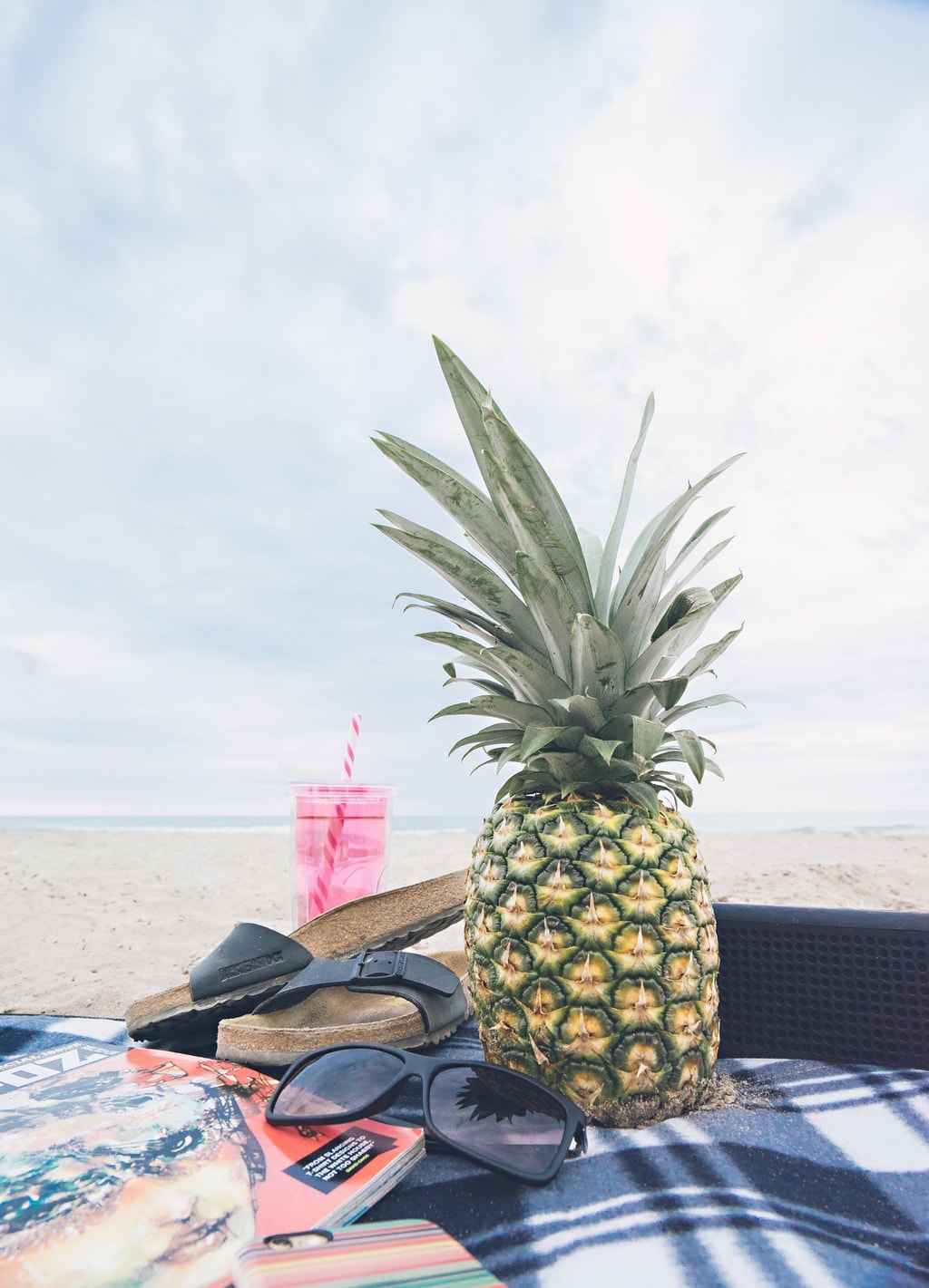 Pineapple on the beach: Summer fun