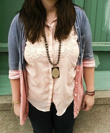 Pink blouse mid america nazarene university street style