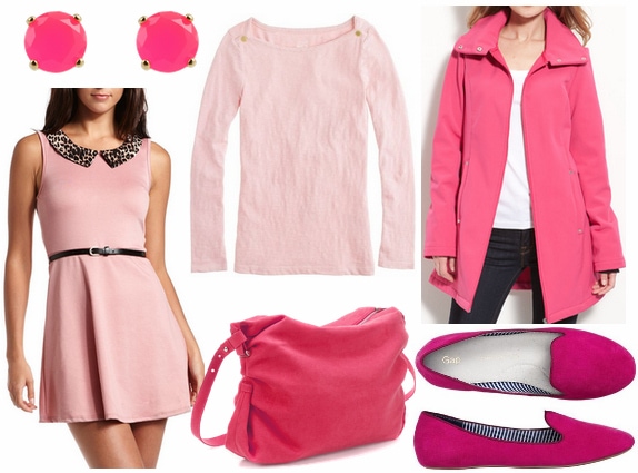 Pink clothes accessories