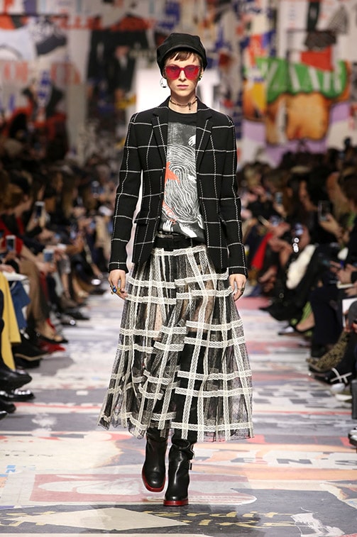 The plaid fashion trend seen at Christian Dior Fall 2018