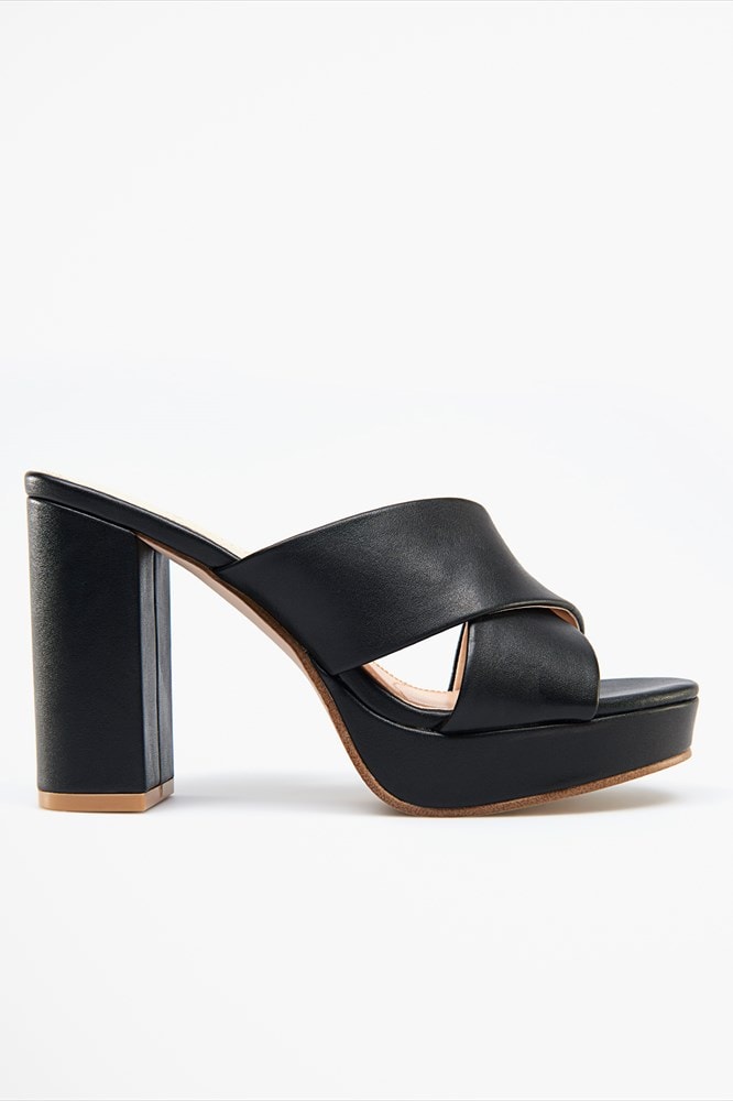 Platform mule sandal