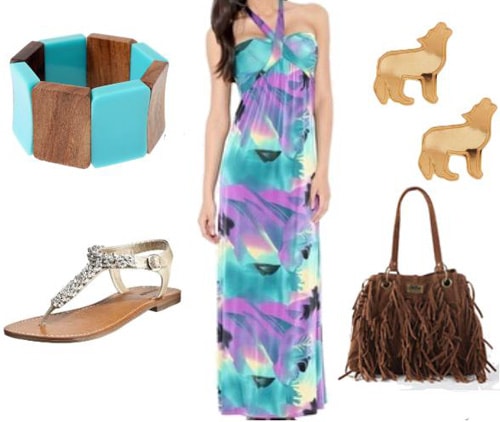 Colorful outfit inspired by Pocahontas' "Colors of the Wind"