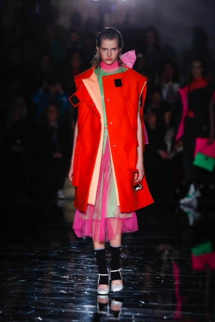 Valiant Poppy on the runway at Prada Fall 2018