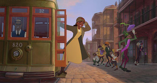 Princess Tiana in her work clothes from Disney's The Princess and the Frog