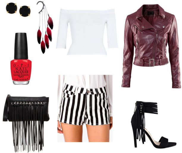 Class to Night Out Printed Denim Shorts College Fashion