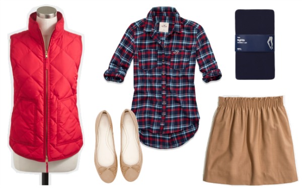 Puffer vest outfit 2