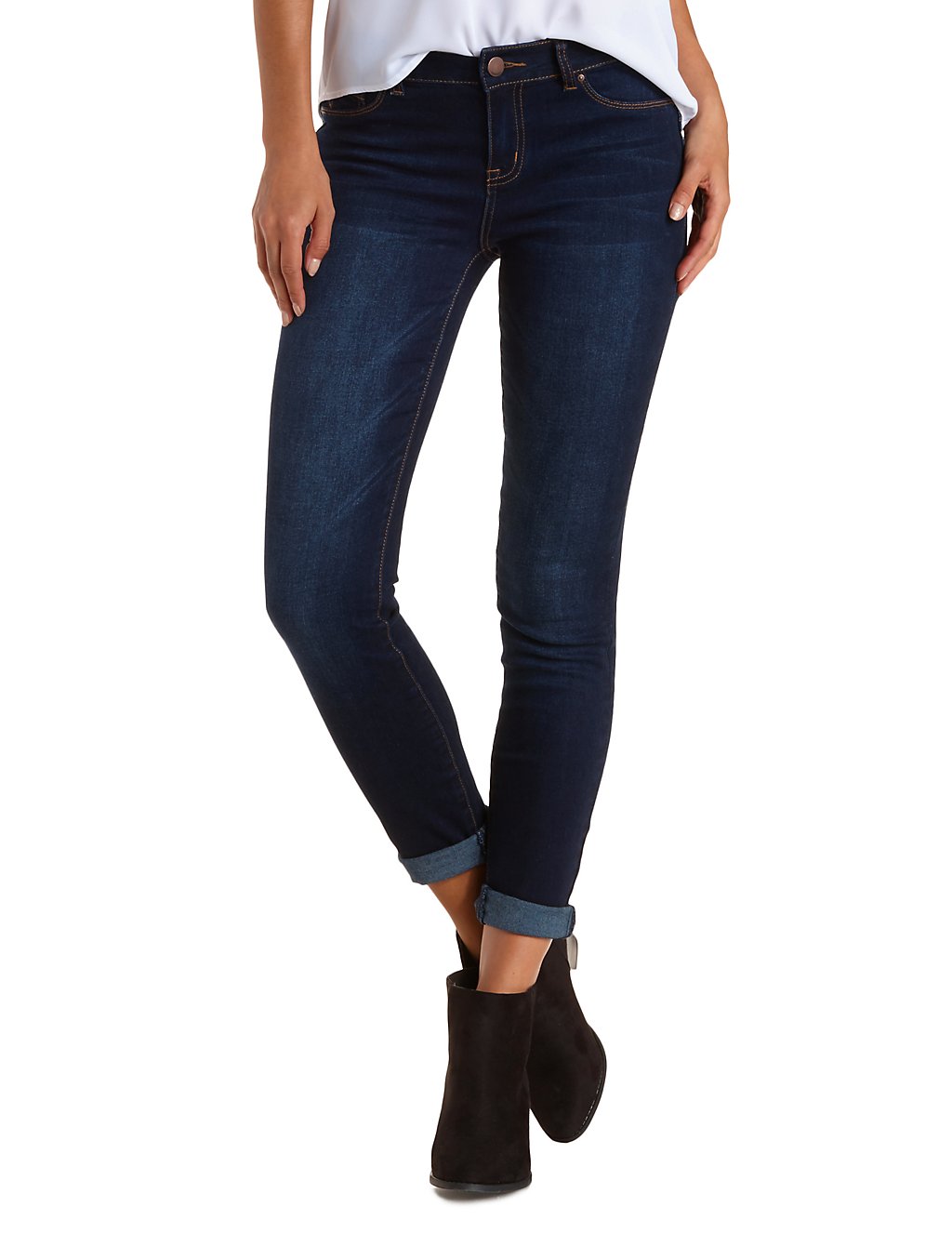 Charlotte Russe push up legging jeans