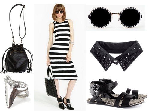 Quiz spring 2013 trend black & white stripe