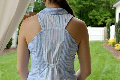Racerback blouse